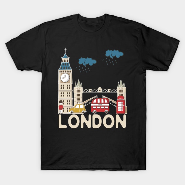 London Souvenir T-Shirt by SiGo